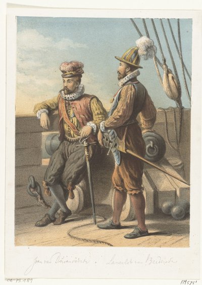 Portraits of the Sea Beggars Jan van Duivenvoorde and Lancelot van Brederode, 1572 by Anonymous