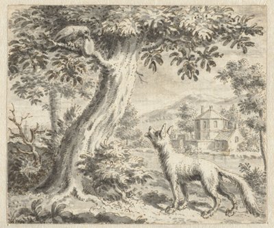 The Raven and the Fox (Designs for Illustrations for an Edition of Jean de la Fontaine