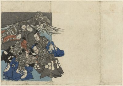 Raikô and His Vassals Around a Go Board by Anonymous