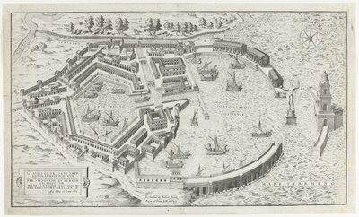Reconstruction of the Ancient Harbor of Ostia (Speculum Romanae Magnificentiae) by Anonymous