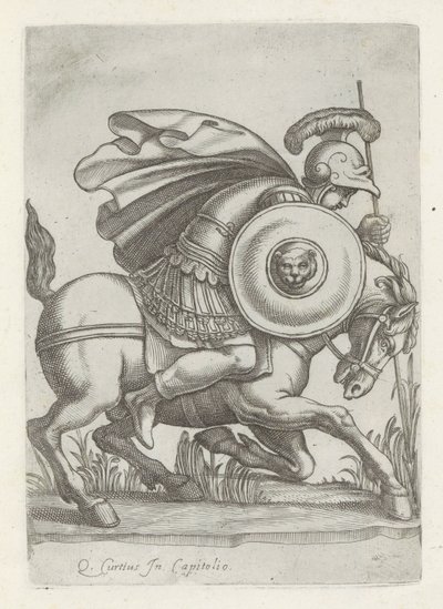 Relief with the Deed of Marcus Curtius (Antique Sculptures in Rome) by Anonymous
