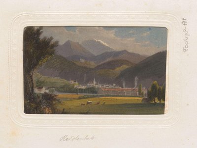 Reproduction of a Print with a View of Hallein in Austria by Anonymous