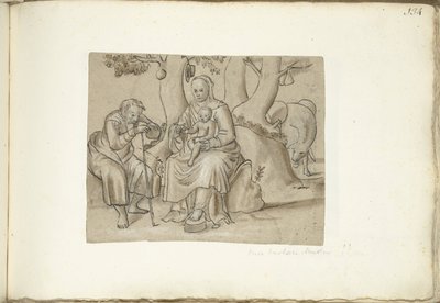 Rest on the Flight into Egypt by Anonymous