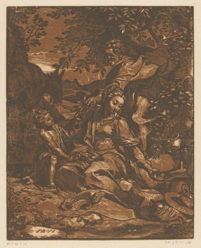 Rest on the Flight into Egypt by Anonymous