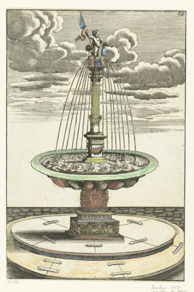Round Basin with Tuscan Column by Anonymous
