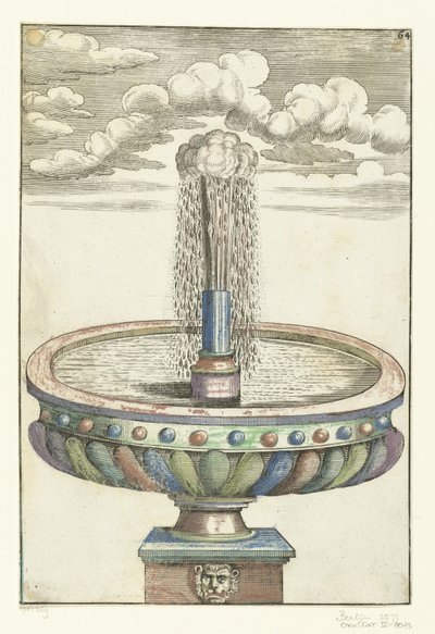 Round Basin on Pedestal with Lion Head by Anonymous