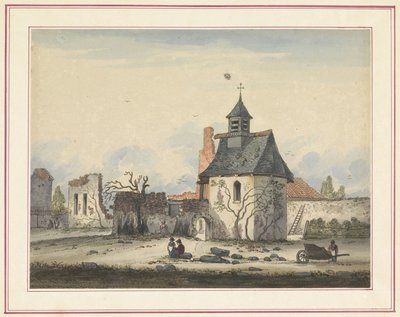 Ruins of Hougoumont (Seven Plates of Waterloo and Surroundings) by Anonymous