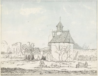 Ruins of Hougoumont Seven Plates of Waterloo and Surroundings (series title) by Anonymous