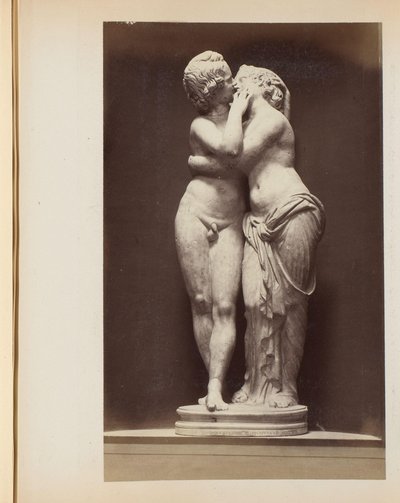 Sculpture of Amor and Psyche in the Capitoline Museums in Rome, Italy by Anonymous