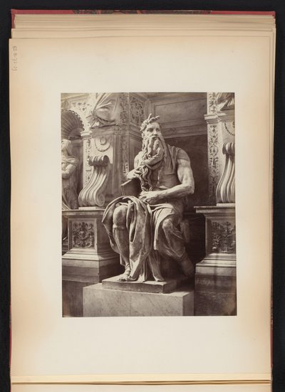 Sculpture of Moses by Michelangelo, Monument for Julius II, S. Pietro in Vincoli in Rome, Italy by Anonymous
