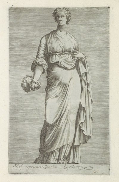 Sculpture of Thalia, Muse of Comedy (Antique Sculptures in Rome) by Anonymous