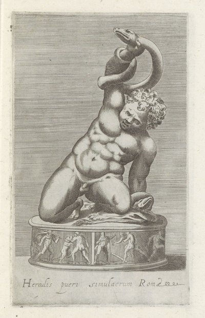 Sculpture of the Young Hercules Fighting a Snake by Anonymous