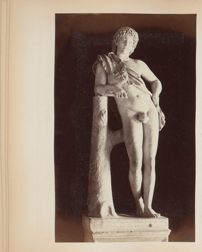 Sculpture of the Resting Satyr in the Capitoline Museums in Rome, Italy by Anonymous