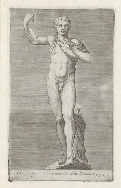 Sculpture of a faun by Anonymous
