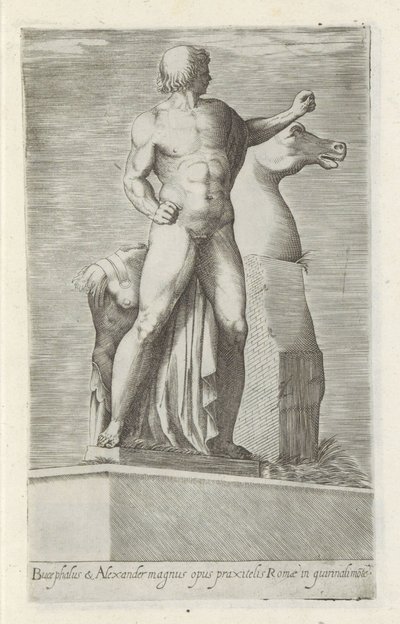 Sculpture of One of the Dioscuri on the Quirinal in Rome by Anonymous