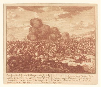 Battle Between Imperial Troops and the Spaniards in Sicily, June 1719 by Anonymous