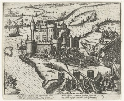 Castle Loevestein Captured by Herman de Ruiter, 1570 by Anonymous