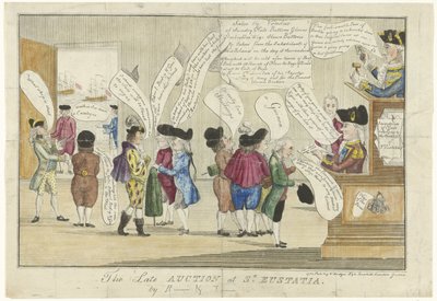 Caricature of the English on Sint Eustatia, 1781 by Anonymous