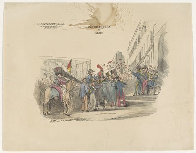 Satire on the Distribution of Belgian Crosses of Honor, 1834 by Anonymous