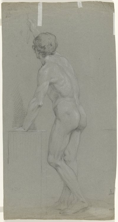 Standing Male Nude, Seen from the Back to the Left by Anonymous