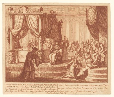 Deathbed of Empress Eleonora of Palatinate-Neuburg, January 19, 1720 by Anonymous