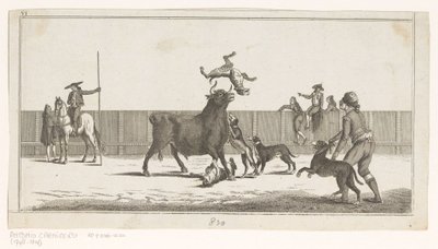 Bull Attacked by Dogs by Anonymous