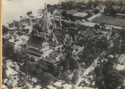 Temple Complex of Wat Arun in Bangkok, Viewed from the Air by Anonymous