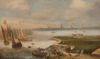 The Dutch Defeat at the Blokkersdijk, near Antwerp, 1605 by Anonymous