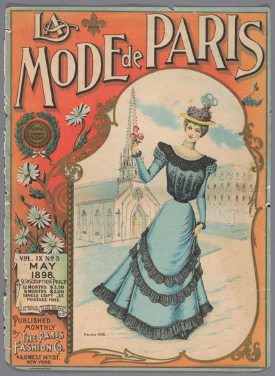 The Fashion Magazine as Temptress, La Mode de Paris, May 1898, Vol. IX, No. 5, Figure 456 by Anonymous