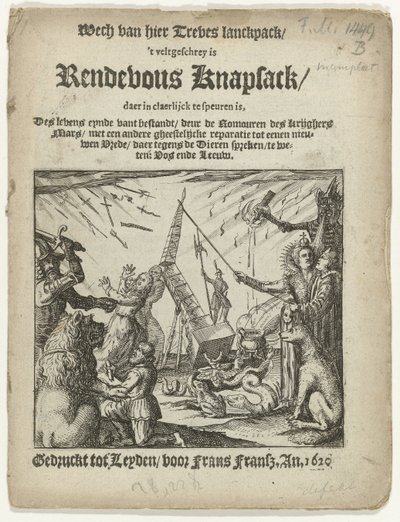 Title Page of the Pamphlet: Rendevous Knapsack, 1620 by Anonymous