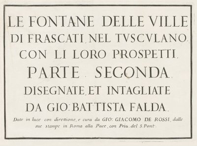 Title Print with Framed Title by Anonymous