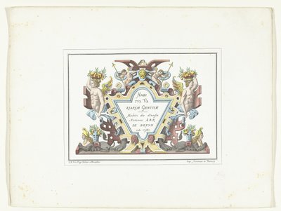 Title Page for the Series of Costume Prints in Facsimile Habitus Variarum Gentium by Anonymous