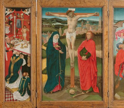 Triptych with the Crucifixion by Anonymous
