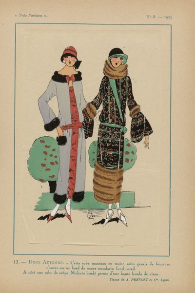 Very Parisian, 1923, No 8: 13.- SWEET AUTUMN. - This Coat Dress... by Anonymous