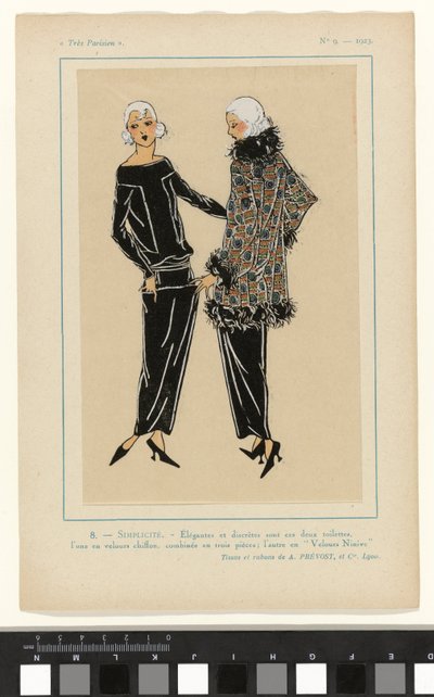 Very Parisian, 1923, No. 9: Simplicity. Elegant and Discreet by Anonymous
