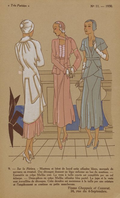 Très Parisien, 1930, No. 11: 9. - On the Riviera... by Anonymous