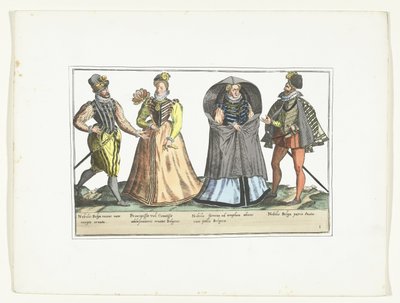 Two Men and Two Women Dressed According to the Fashion in the Netherlands, ca. 1580 by Anonymous