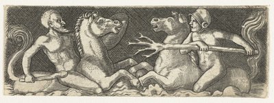 Two Fighting Tritons by Anonymous