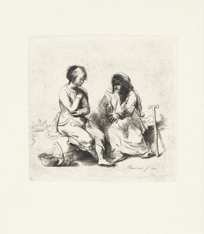 Two Women in Conversation by Anonymous