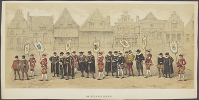 Utrecht Masquerade, Plate C: Statesmen, 1856 by Anonymous