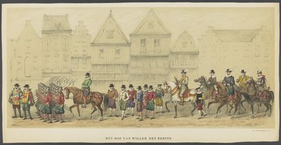 Utrecht Masquerade, Plate D: The Court, 1856 by Anonymous