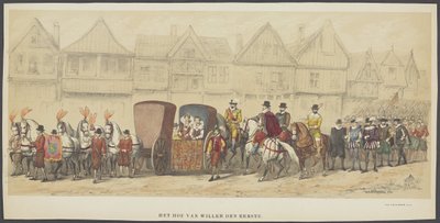 Utrecht Masquerade, Plate E: The Court, 1856 by Anonymous