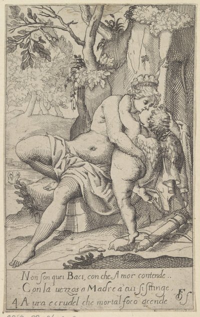 Venus Kissing Cupid (Scenes with Venus and Cupid, Scherzi d