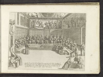 Meeting in the Sala del Collegio by Anonymous