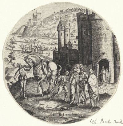 Prodigal Son Bids Farewell to His Father by Anonymous