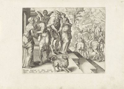 Departure of Tobias and Sarah (Story of Tobias) by Anonymous