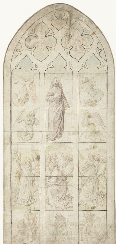 Vidimus for a Stained Glass Window with the Ascension of Christ by Anonymous