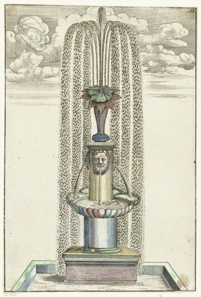 Square Basin with Column on Square Pedestal by Anonymous