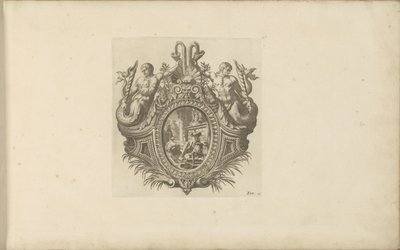Vignette with Two Mermaids by Anonymous