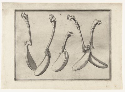 Five Spoons by Anonymous